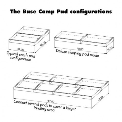 METOLIUS(メトリウス) Base Camp Pad(ベースキャンプパッド) #2枚1セット #縦横自由に連結可 #家でも外でも使える #99×73.5×10cm 6.3kg