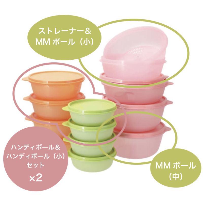 タッパーウェア Tupperware ボウル（中） - 保存容器・ケース