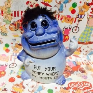 ビンテージ 70s メッセージドール　サイコセラミック　ミッドセンチュリー ビンテージ70's○「HAPPY ANNIVERSARY」メッセージドール