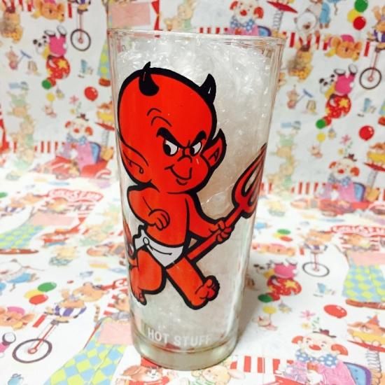 70's / PEPSI / Collector Series Glass / HOT STUFF / ペプシ