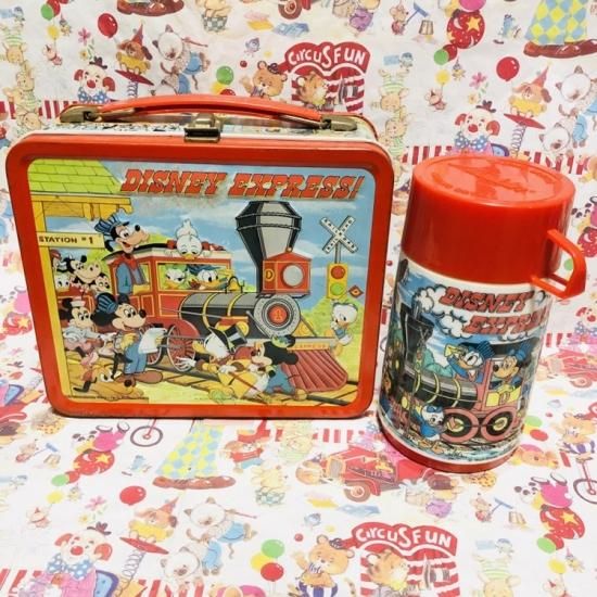 70 S Disney Disney Express Lunch Box ディズニー ヴィンテージ ランチボックス サーモボトル 水筒付き Toyshop8 アメリカ雑貨 通販 豊橋市