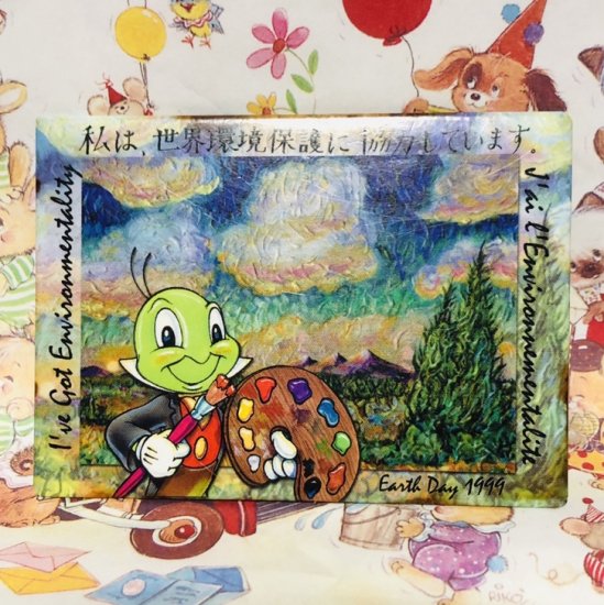 99's / Disney / Jiminy Cricket / Vintage / Pinback / ジミニー・クリケット / ヴィンテージ /  バッジ / W9.2cm - Vintage Shop 8 | アメトイ 通販 | 豊橋市