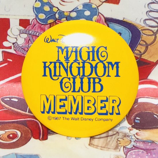 87 S Disney Magic Kingdom Club Vintage Pinback ディズニー ヴィンテージ 缶バッジ H3 9cm Toyshop8 アメリカ雑貨 通販 豊橋市