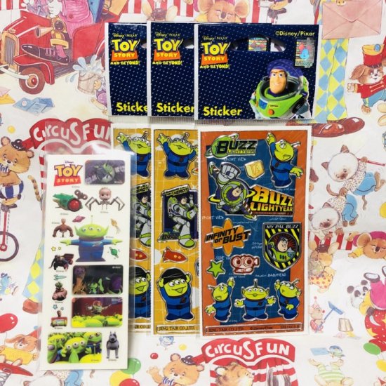 Toy Story Sticker トイストーリー ステッカー シール 4点セット Toyshop8 アメリカ雑貨 通販 豊橋市