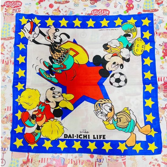 90's / Walt Disney Company / Handkerchief / 第一生命 / ディズニー / 大判ハンカチ - Vintage  Shop 8 | アメトイ 通販 | 豊橋市