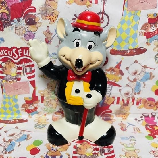 Showbiz Pizza Chuck E Cheese's Plastic Coin Bank チャッキー