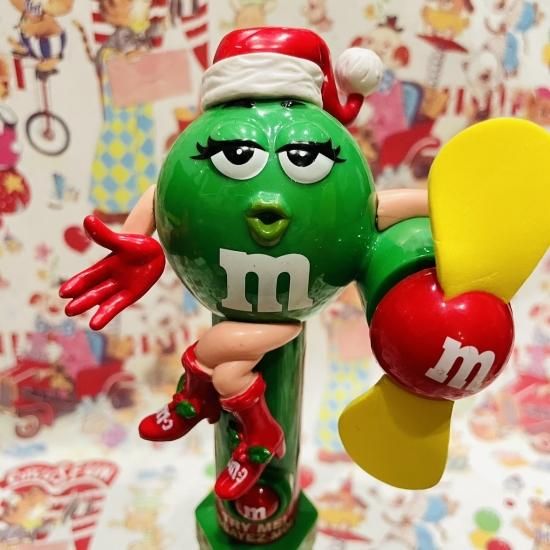激レア未開封！ m&m's ディスペンサー クリスマス限定品！ 2008s / m&m's / X'mas / Candy Fan Ventilateur en bonbon