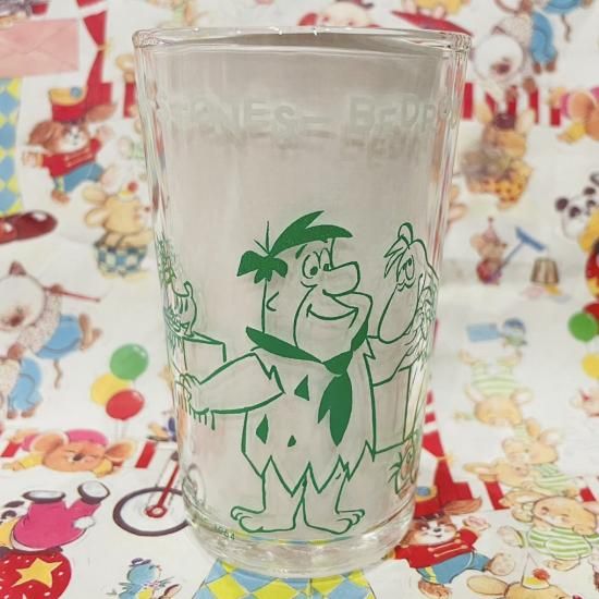 【国内発送】 Welch's / 1963 / Glass Jars Jelly / Flintstones The アンティーク雑貨