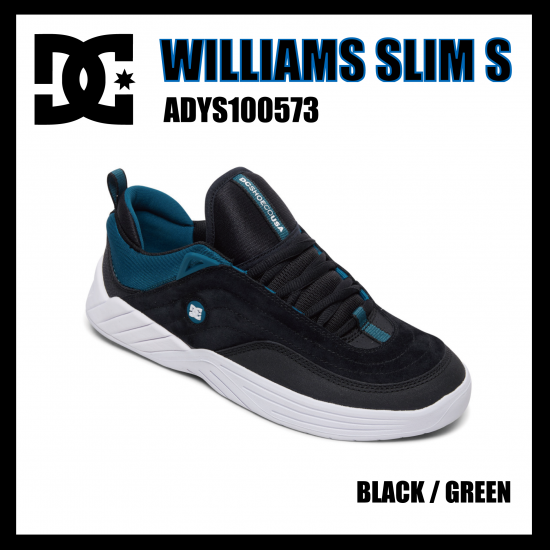 DC Shoes WILLIAMS SLIM S Black / Green ADYS100573 - FIVE CROSS ONLINE STORE
