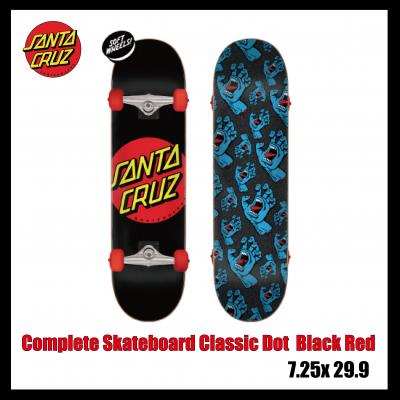 Santa Cruz Complete Skateboard Classic Dot Black Red Super Micro 7.25  サンタクルーズ コンプリート キッズ - FIVE CROSS ONLINE STORE