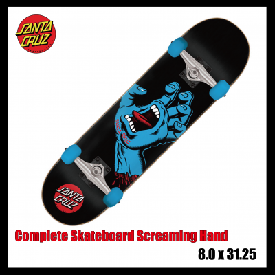 サンタクルーズ スケートボード コンプリート Santa Cruz Complete Skateboard Screaming Hand 8.0  サンタクルーズ コンプリート 8.0インチ - FIVE CROSS ONLINE STORE