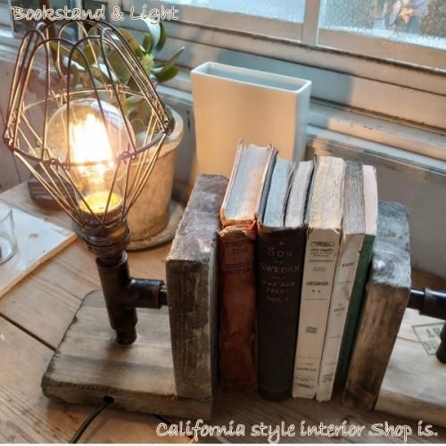 Oldアメリカンstyle インダストリアル マテリアル ブックスタンド Old