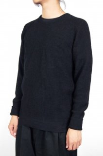 【THE INOUE BROTHERS...】Thin Waffle Knit Pullover