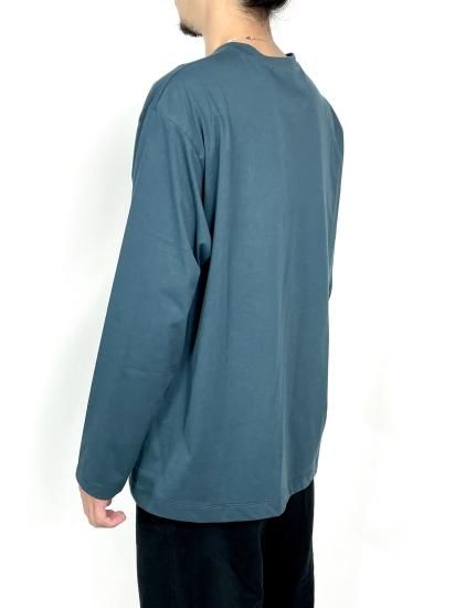 【ATON】NUBACK COTTON OVERSIZED L/S T-SHIRT - DOGDAYS / UNDERPASS STORE
