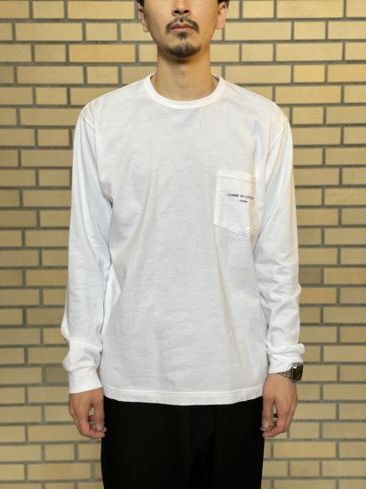 【COMME des GARCONS HOMME】綿天竺ロゴロングスリーブ TEE - DOGDAYS / UNDERPASS STORE