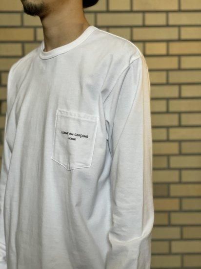 COMME des GARCONS HOMME】綿天竺ロゴロングスリーブ TEE COMME des GARCONS HOMME】綿天竺ロゴロングスリーブ TEE