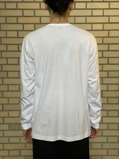 COMME des GARCONS HOMME】綿天竺ロゴロングスリーブ TEE