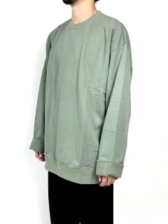 <img class='new_mark_img1' src='https://img.shop-pro.jp/img/new/icons5.gif' style='border:none;display:inline;margin:0px;padding:0px;width:auto;' />【Graphpaper】Compact Terry Roll Up Sleeve Crew Neck