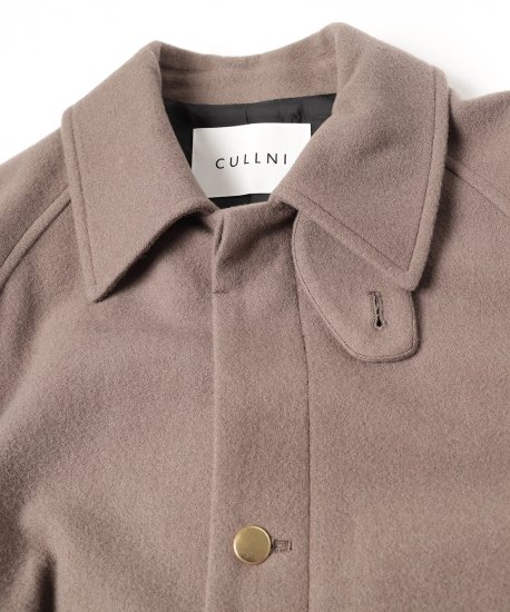 CULLNI】Lamb Wool Melton Balmacaan Riders Coat - DOGDAYS