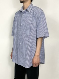 <img class='new_mark_img1' src='https://img.shop-pro.jp/img/new/icons5.gif' style='border:none;display:inline;margin:0px;padding:0px;width:auto;' />【Graphpaper】Broad Stripe S/S Oversized Regular Collar Shirt