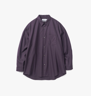 【Graphpaper】Broad L/S Oversized Regular Collar Shirt