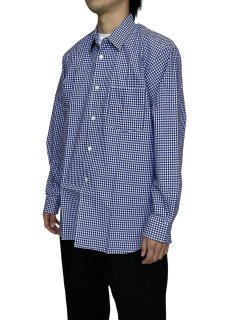 COMME des GARCONS SHIRT SMALL GINGHAM CHECK SHIRT (WIDE CLASSIC)