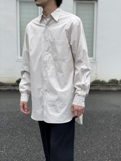 YOKE】BOXY STRIPE REGULAR COLLAR SHIRT - DOGDAYS / UNDERPASS YOKE】BOXY STRIPE REGULAR COLLAR SHIRT - DOGDAYS / UNDERPASS
