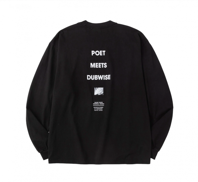 <img class='new_mark_img1' src='https://img.shop-pro.jp/img/new/icons20.gif' style='border:none;display:inline;margin:0px;padding:0px;width:auto;' />POET MEETS DUBWISEPMD LOGO L/S T-SHIRT