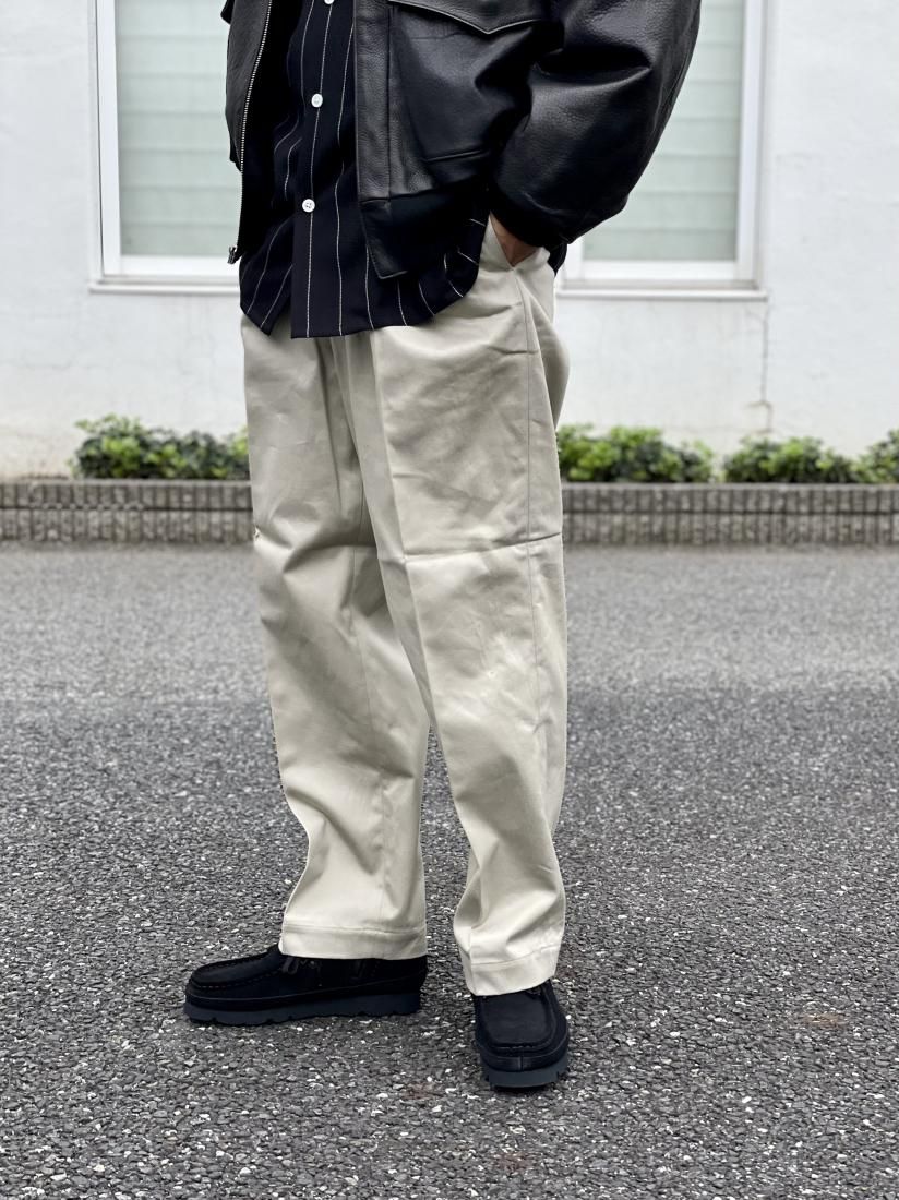 WACKO MARIA】DOUBLE PLEATED CHINO TROUSERS - DOGDAYS WACKO MARIA】DOUBLE PLEATED CHINO TROUSERS - DOGDAYS