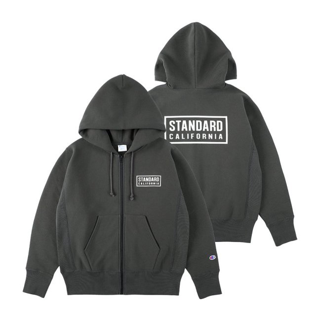 <img class='new_mark_img1' src='https://img.shop-pro.jp/img/new/icons8.gif' style='border:none;display:inline;margin:0px;padding:0px;width:auto;' /> STANDARD CALIFORNIA Champion for SD Exclusive Zip Hood Sweat