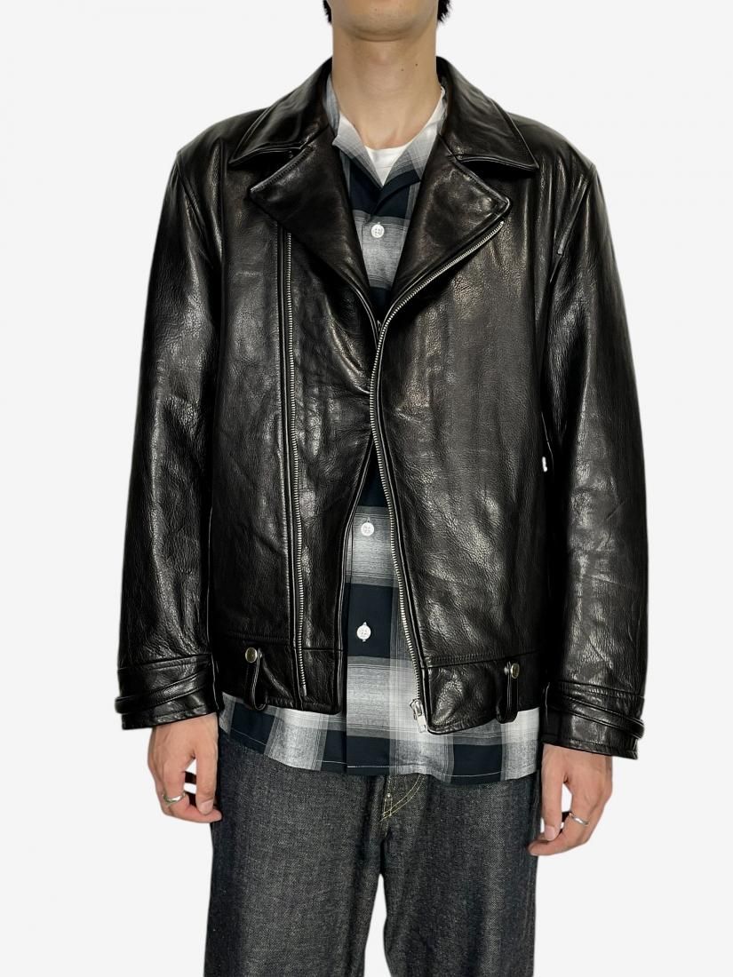 WACKO MARIA】DOUBLE RIDERS LEATHER JACKET (TYPE-1) - DOGDAYS WACKO MARIA】DOUBLE RIDERS LEATHER JACKET (TYPE-1) - DOGDAYS