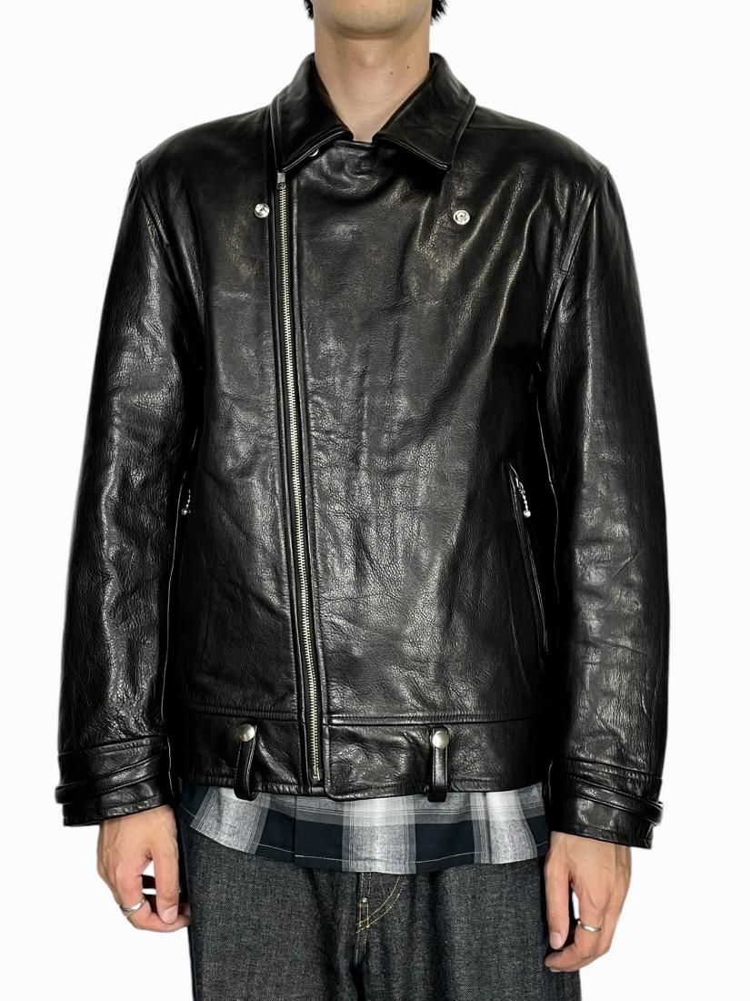 WACKO MARIA】DOUBLE RIDERS LEATHER JACKET (TYPE-1) - DOGDAYS WACKO MARIA】DOUBLE RIDERS LEATHER JACKET (TYPE-1) - DOGDAYS