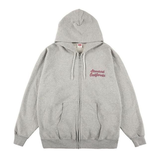  STANDARD CALIFORNIA SD US Cotton Script Logo Zip Hood Sweat
