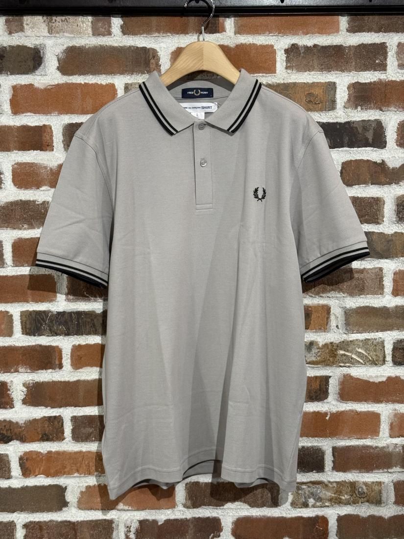 COMME des GARCONS×FRED PERRY ポロシャツ グレー COMME des GARCONS SHIRT（コムデギャルソンシャツ）FRED PERRY