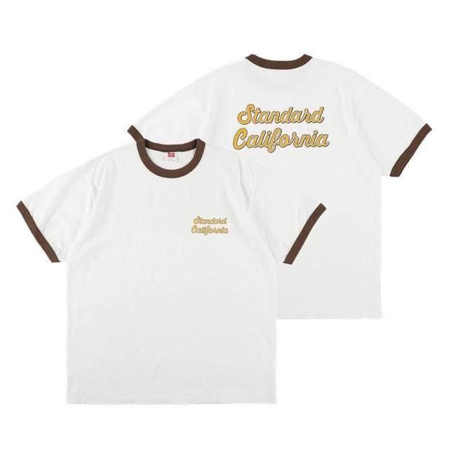 <img class='new_mark_img1' src='https://img.shop-pro.jp/img/new/icons8.gif' style='border:none;display:inline;margin:0px;padding:0px;width:auto;' /> STANDARD CALIFORNIA SD US Cotton Script Logo Ringer T