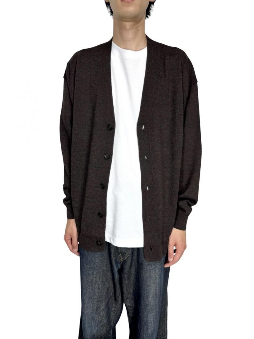 ATON】WOOL WASHI OVERSIZED CARDIGAN - DOGDAYS / UNDERPASS STORE