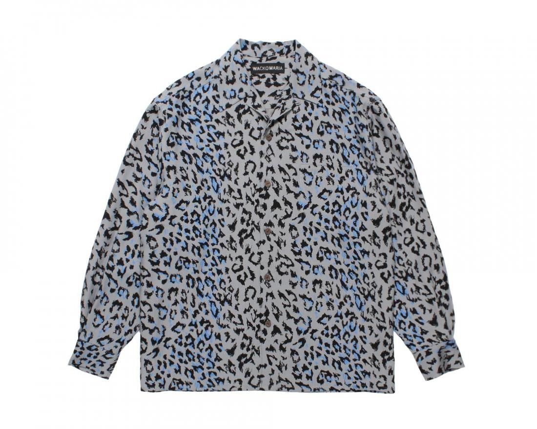 トップス WACKO MARIA BLUE ORANGE LEOPARD PRINT XL トップス WACKO MARIA BLUE ORANGE LEOPARD PRINT XL Wacko