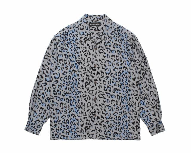 WACKO MARIALEOPARD OPEN COLLAR SHIRT