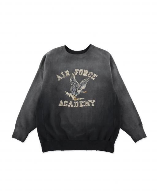 <img class='new_mark_img1' src='https://img.shop-pro.jp/img/new/icons8.gif' style='border:none;display:inline;margin:0px;padding:0px;width:auto;' />BOW WOWU.S. AIR FORCE EAGLE SWEATSHIRT AGED
