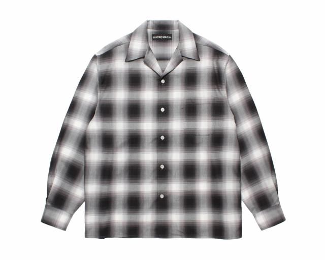 <img class='new_mark_img1' src='https://img.shop-pro.jp/img/new/icons8.gif' style='border:none;display:inline;margin:0px;padding:0px;width:auto;' />WACKO MARIAOMBRE CHECK OPEN COLLAR SHIRT L/S (TYPE-2)