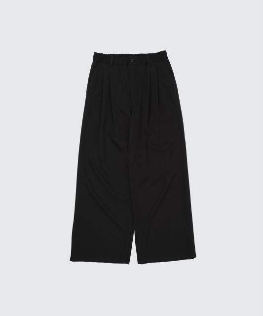 <img class='new_mark_img1' src='https://img.shop-pro.jp/img/new/icons8.gif' style='border:none;display:inline;margin:0px;padding:0px;width:auto;' />YOKEWool Washer Twill 2pleated Wide-leg Easy Trousers