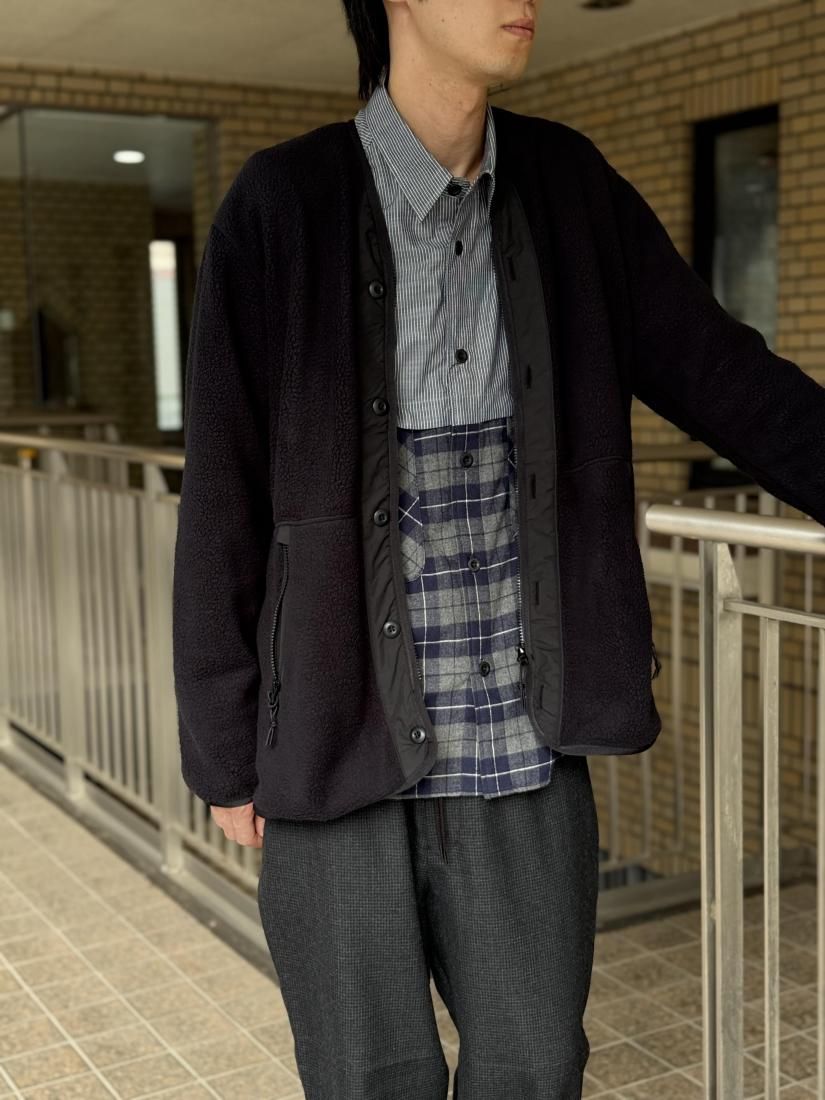 COMME des GARCONS HOMME】エステルボア×エステルタフタカーディガン