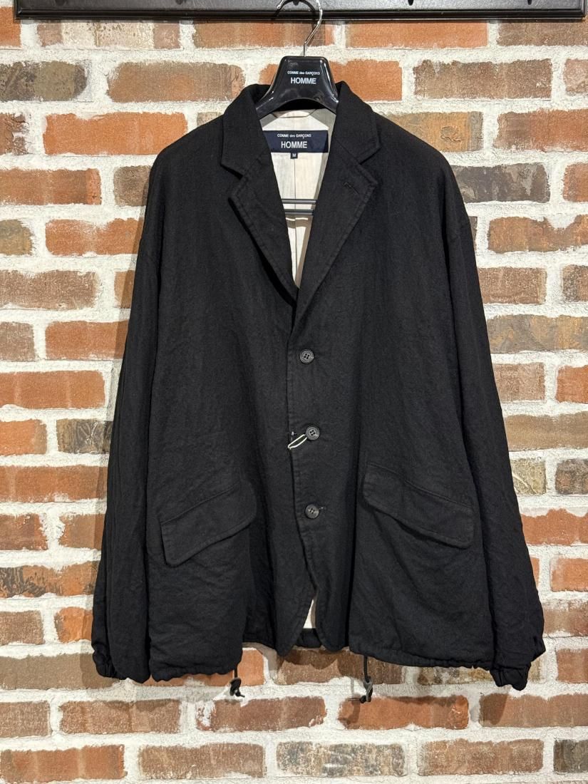 COMME des GARCONS HOMME】ウールサージ製品縮絨ジャケット