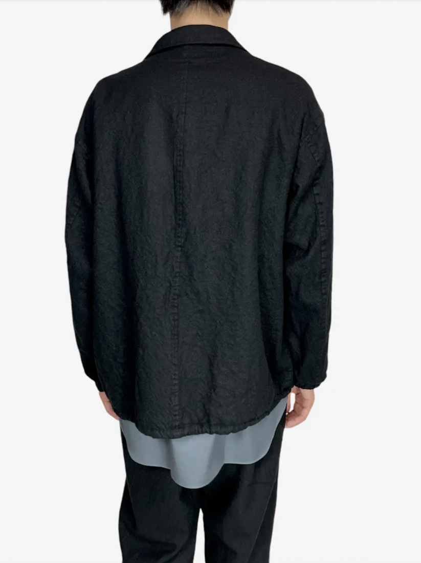 COMME des GARCONS HOMME】ウールサージ製品縮絨ジャケット