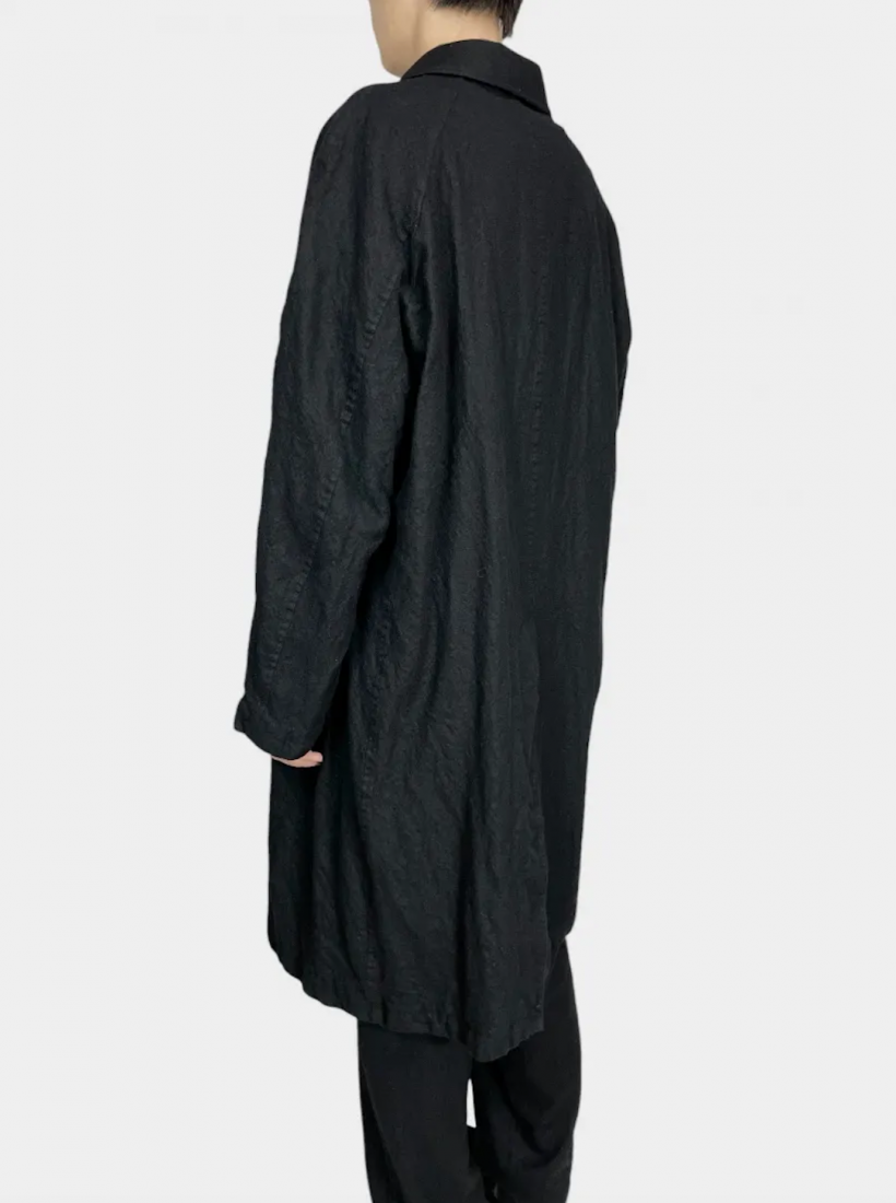 COMME des GARCONS HOMME】ウールサージ製品縮絨コート