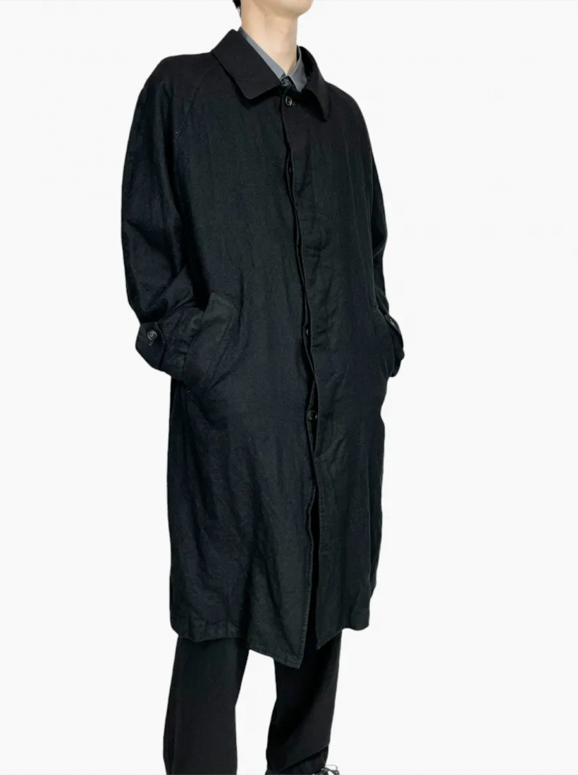 COMMEdesGARCONS HOMME ウール縮絨 裏地ペイズリー 黒 S COMMEdesGARCONS HOMME ウール縮絨 裏地ペイズリー 黒 S