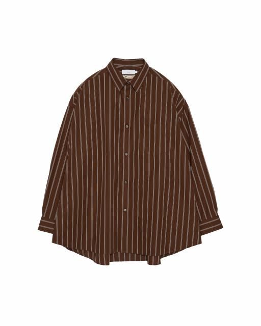 <img class='new_mark_img1' src='https://img.shop-pro.jp/img/new/icons8.gif' style='border:none;display:inline;margin:0px;padding:0px;width:auto;' />GraphpaperSIDOGRAS Stripe L/S Oversized Regular Collar Shirt