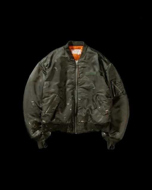 <img class='new_mark_img1' src='https://img.shop-pro.jp/img/new/icons8.gif' style='border:none;display:inline;margin:0px;padding:0px;width:auto;' /> ANACHRONORM DIRTY NYLON MA-1 OLIVE