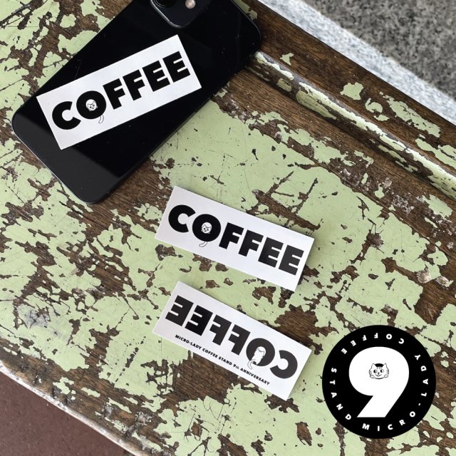 【9/23発売開始】MICRO-LADY COFFEE STAND PVCステッカー 2枚セット【9周年/限定品】