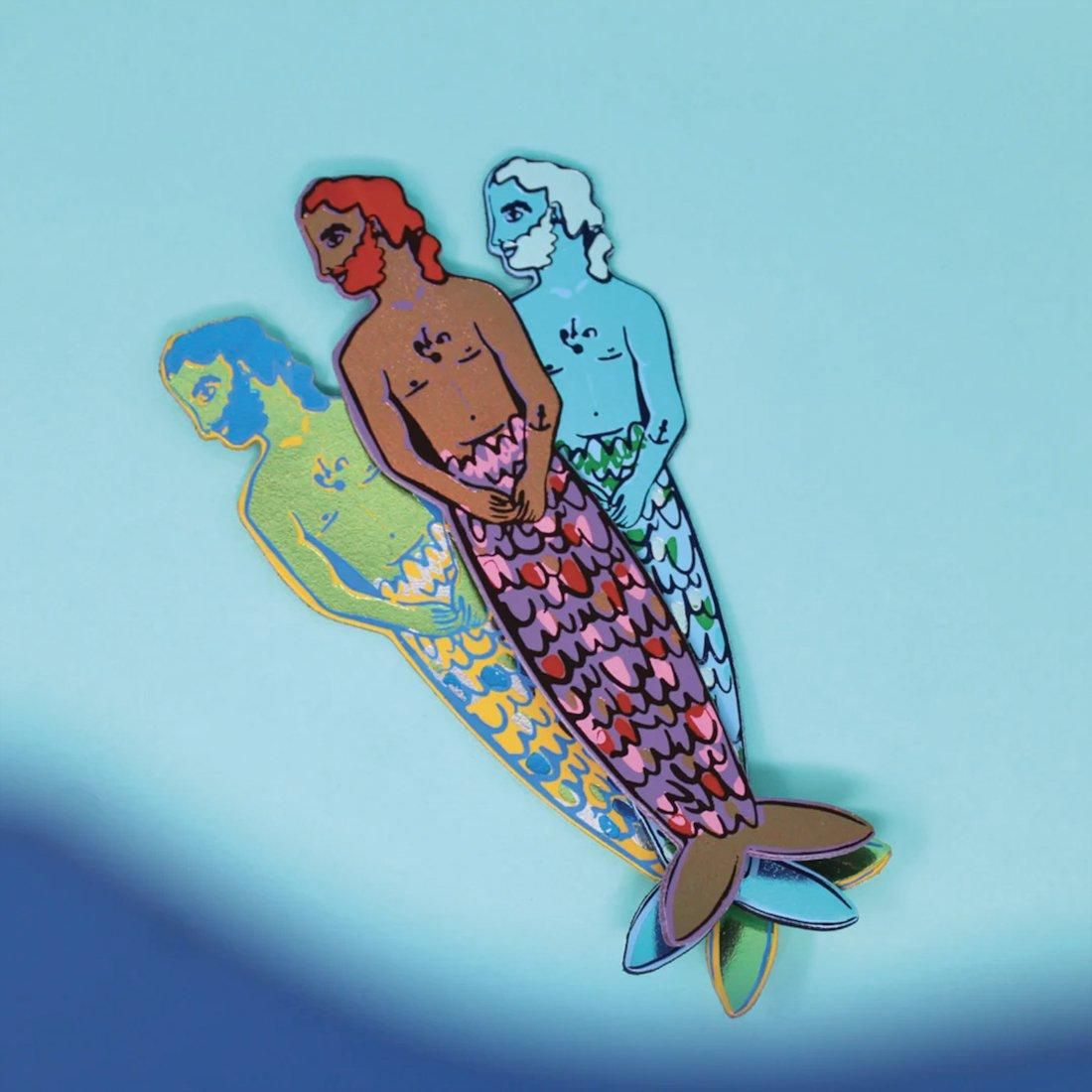 ブックマーク/しおり】Mer-Man Bookmark【ARK COLOUR DESIGN】 - MICRO